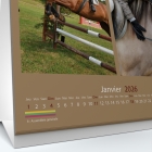 Calendrier de bureau CARRE - Grille calendaire personnalisable