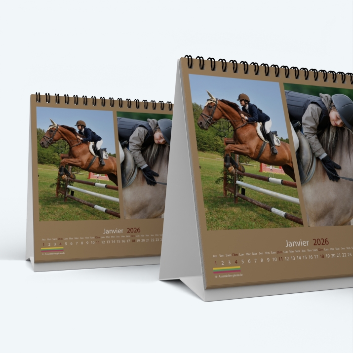 Calendrier de bureau CARRE - Minimum de commande : 25 exemplaires