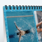 Calendrier de bureau CARRE - Reliure spirale de qualité