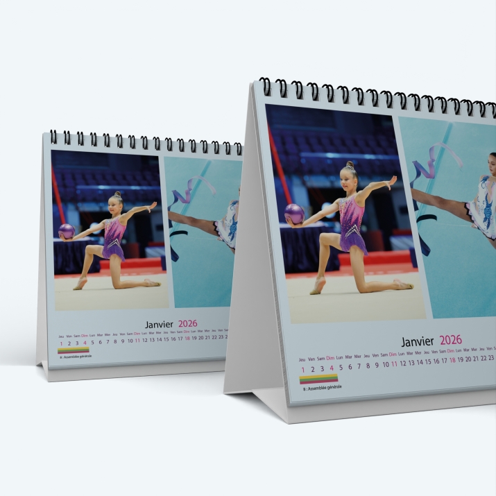 Calendrier de bureau CARRE - Minimum de commande : 25 exemplaires