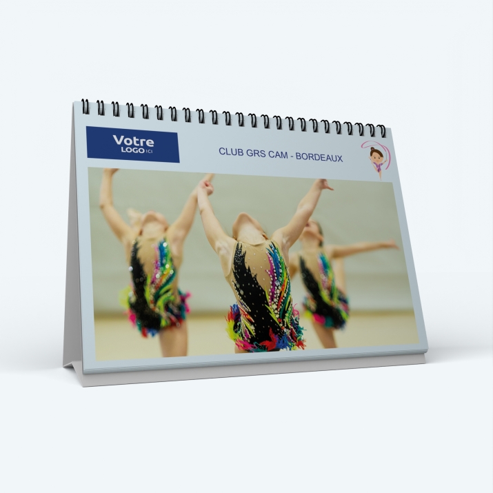 Calendrier de bureau PANO - Nombre de photos, logos et texte illimité