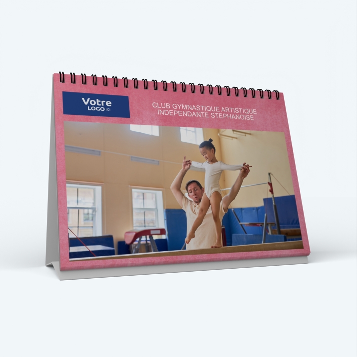 Calendrier de bureau PANO - Nombre de photos, logos et texte illimité