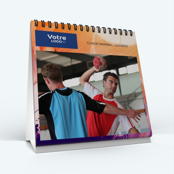 Calendrier de bureau CARRE - Nombre de photos, logos et texte illimité