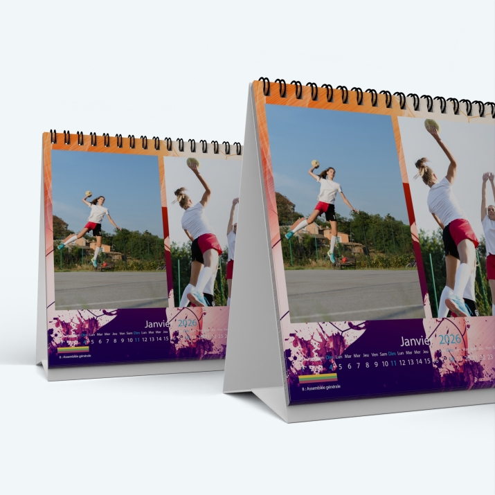 Calendrier de bureau CARRE - Minimum de commande : 25 exemplaires