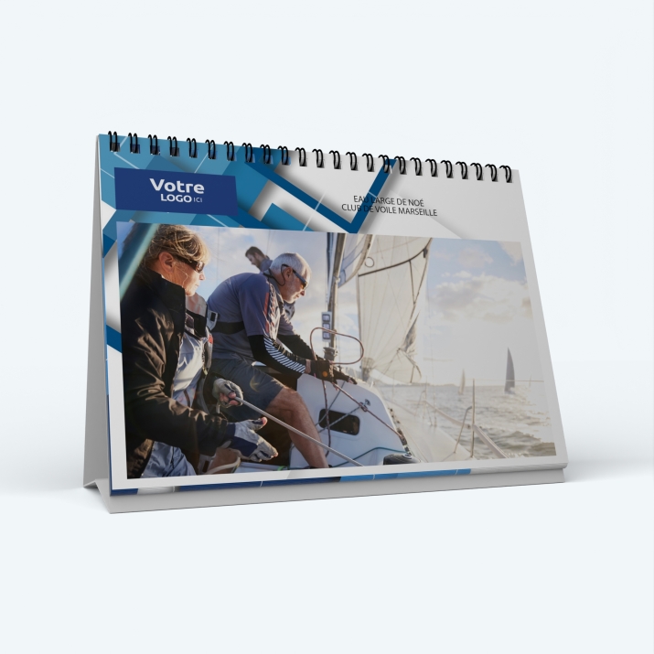 Calendrier de bureau PANO - Nombre de photos, logos et texte illimité