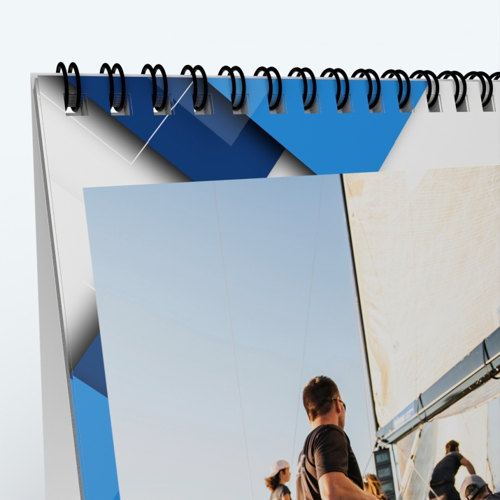 Calendrier de bureau PANO - Reliure spirale de qualité