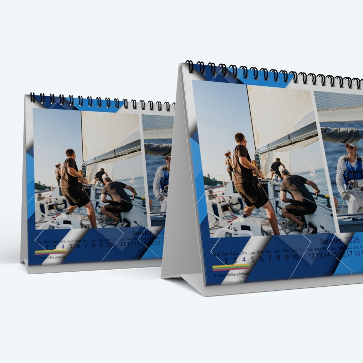 Calendrier de bureau MAXI PANO - Minimum de commande : 25 exemplaires