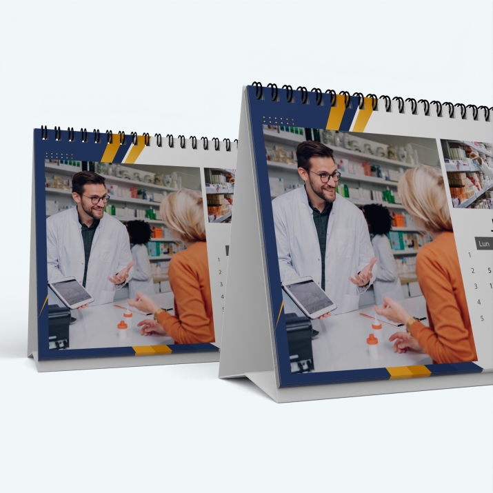 Calendrier de bureau PANO - Minimum de commande : 25 exemplaires