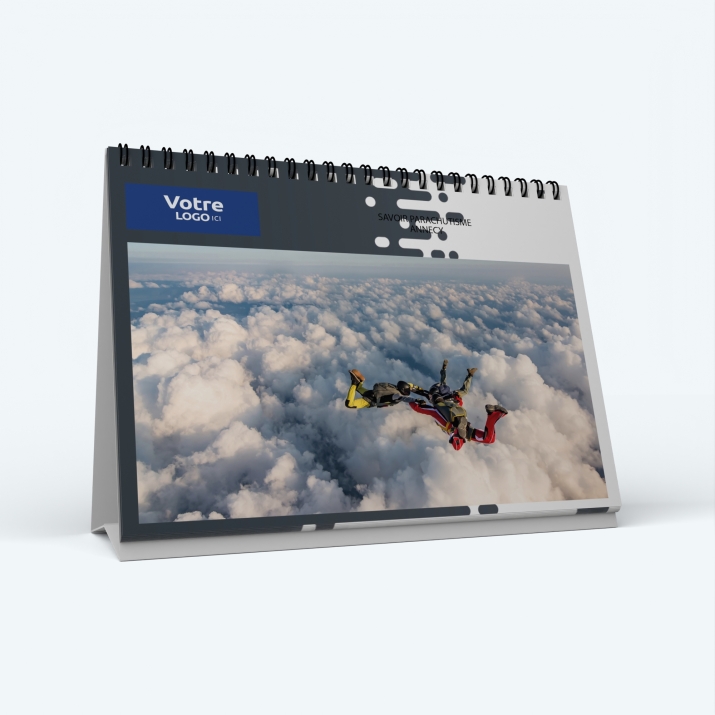 Calendrier de bureau PANO - Nombre de photos, logos et texte illimité