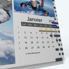 Calendrier de bureau PANO - Grille calendaire personnalisable