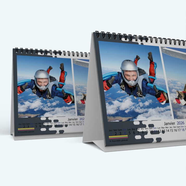 Calendrier de bureau MAXI PANO - Minimum de commande : 25 exemplaires
