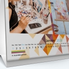 Calendrier de bureau CARRE - Grille calendaire personnalisable