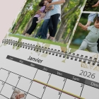 Calendrier photo mural double