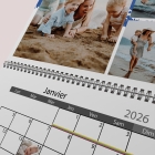 Calendrier photo mural double