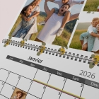 Calendrier photo mural double