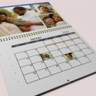 Calendrier photo mural double