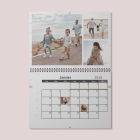 Calendrier photo mural double