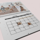 Calendrier photo mural double