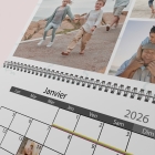Calendrier photo mural double