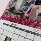 Calendrier photo mural double