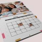 Calendrier photo mural double