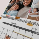 Calendrier photo mural double