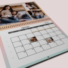 Calendrier photo mural double
