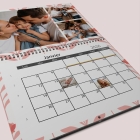 Calendrier photo mural double