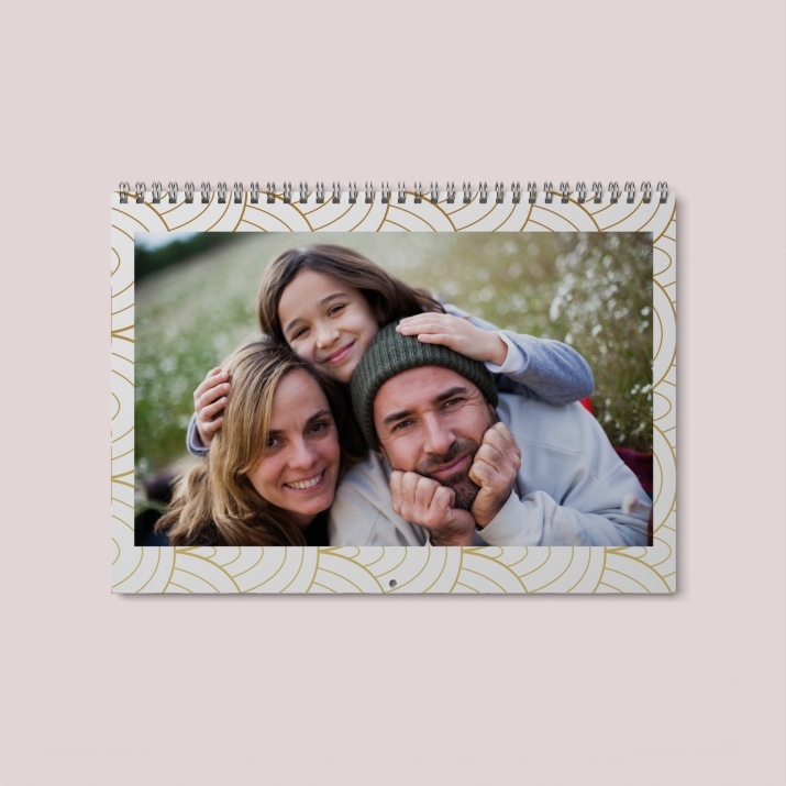 Calendrier photo mural double