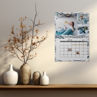 Calendrier photo mural double