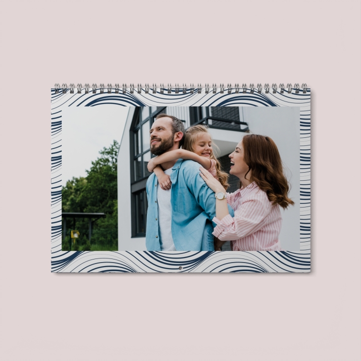 Calendrier photo mural double