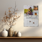 Calendrier photo mural double