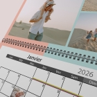 Calendrier photo mural double