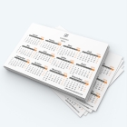 Calendrier Magnet mini (aimanté) - Grille calendaire personnalisable