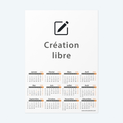 Calendrier Magnet (Aimanté)