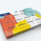 Calendrier Magnet mini (aimanté) - Nombre de photos, logos et texte illimité