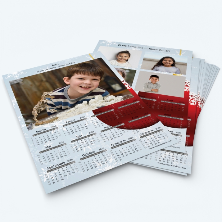Pack multi calendriers - Une ou plusieurs photos pour chaque enfant