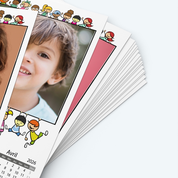 Pack multi calendriers - Papier épais rigide 400 g/m2