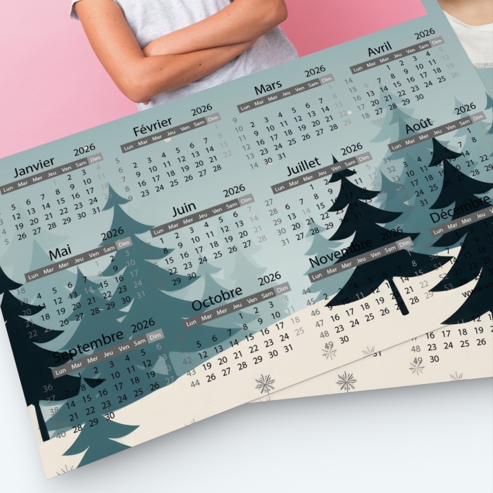 Pack multi calendriers - Grille calendaire utile et pratique