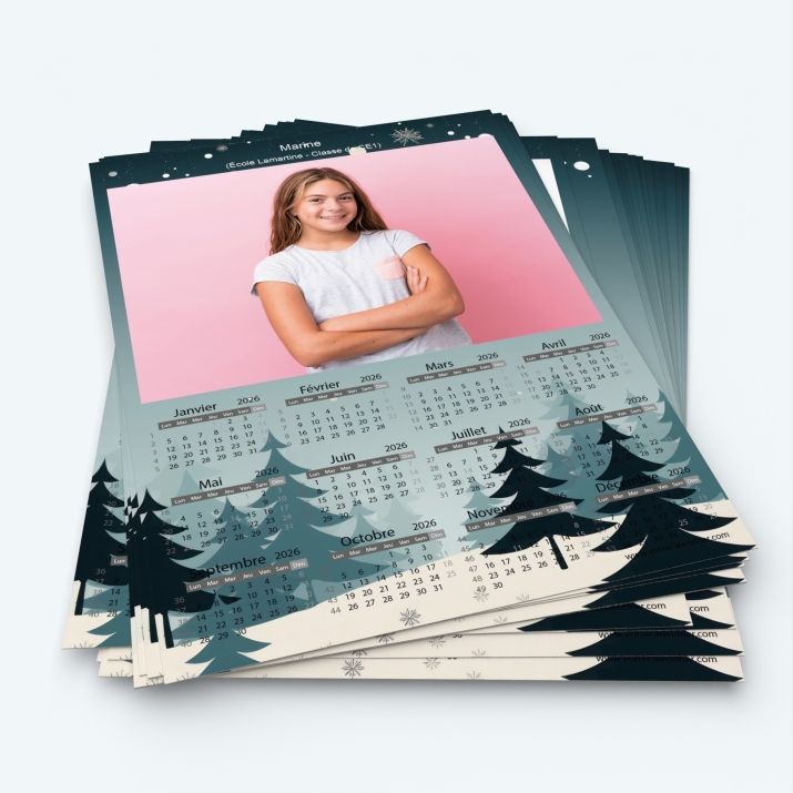 Pack multi calendriers - Minimum de commande 20 exemplaires