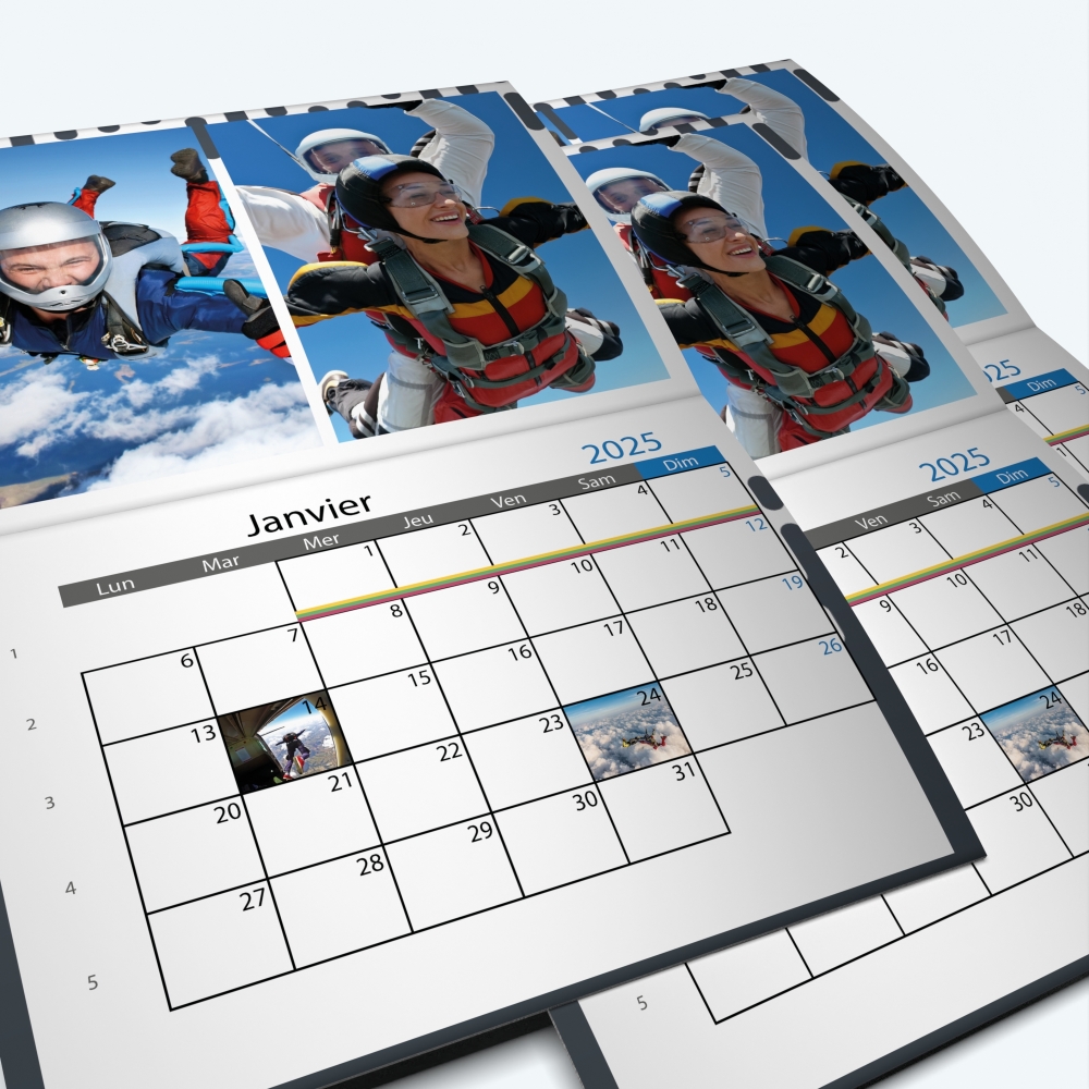 Calendrier agrafé Photo Date