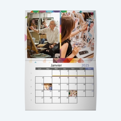 Calendrier agrafé Photo Date