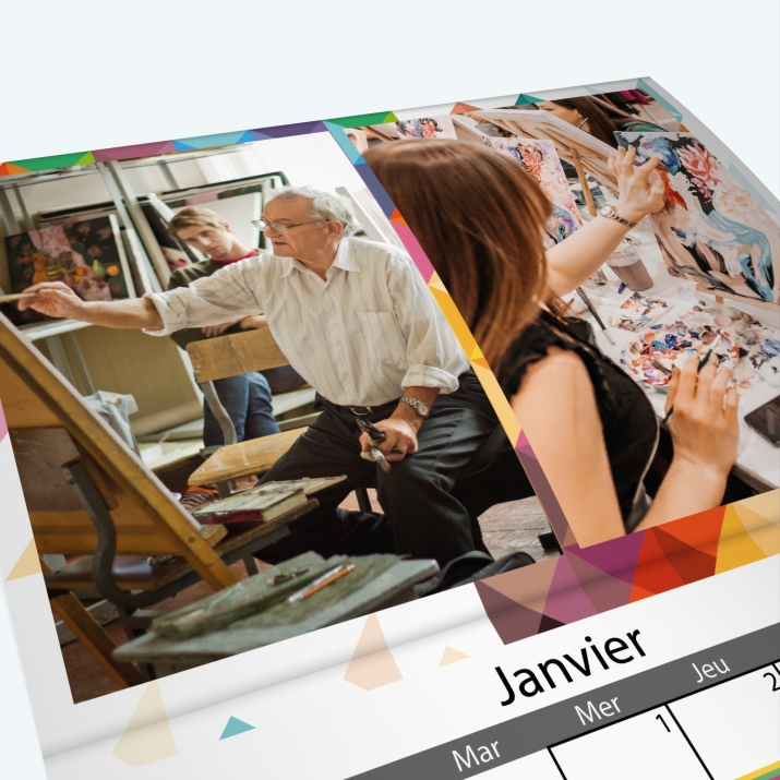 Calendrier agrafé Photo Date