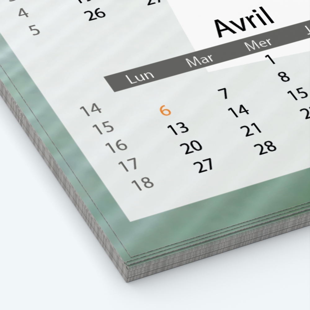 Calendrier photo Maillot de Kimono - Papier épais rigide 400 g/m2