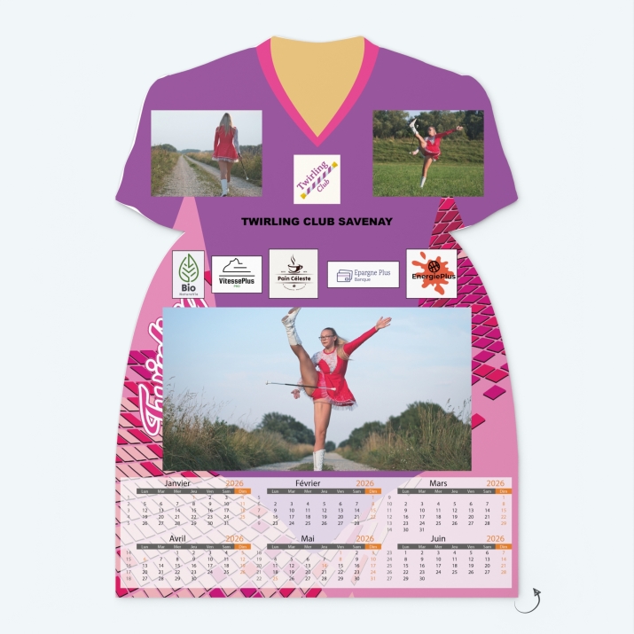 Calendrier photo Maillot de Twirling