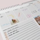 Calendrier photo mural semainier