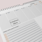 Calendrier photo mural semainier