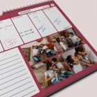 Calendrier photo mural semainier
