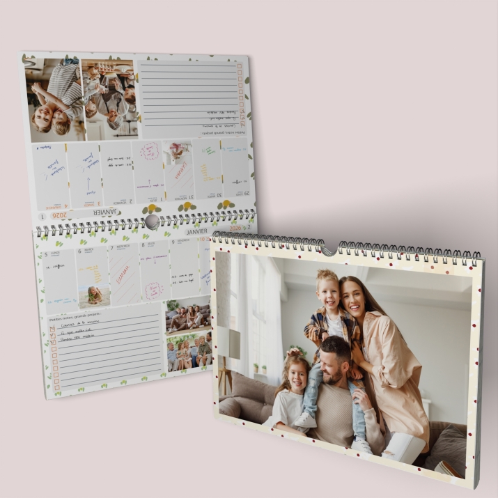 Calendrier photo mural semainier