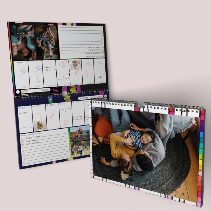 Calendrier photo mural semainier